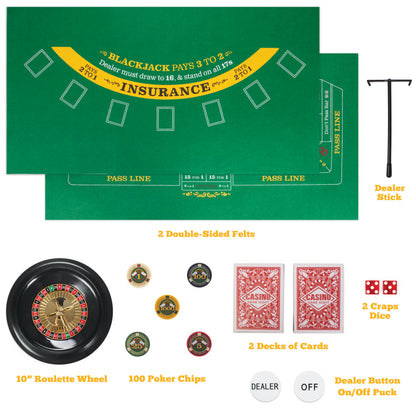 Casino Game Night: 4 Games in 1